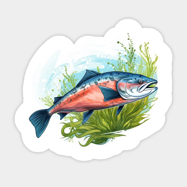 Pacific Northwest Salmon Sticker by zooleisurelife